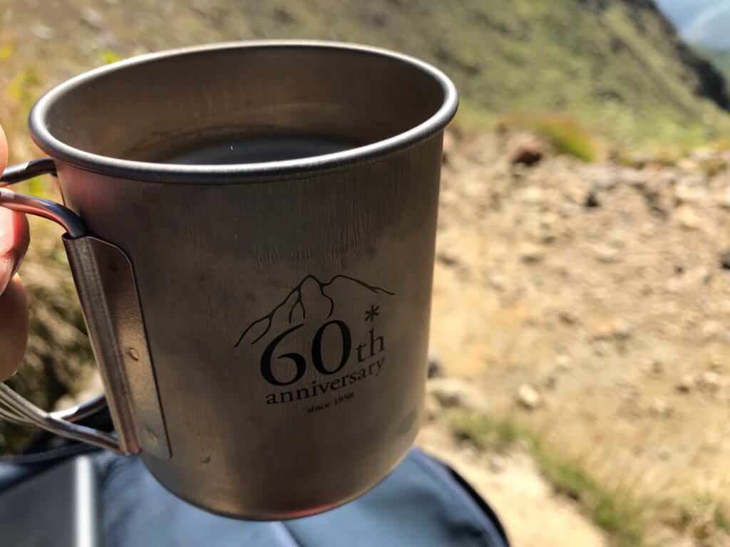 山でのコーヒーブレイクに