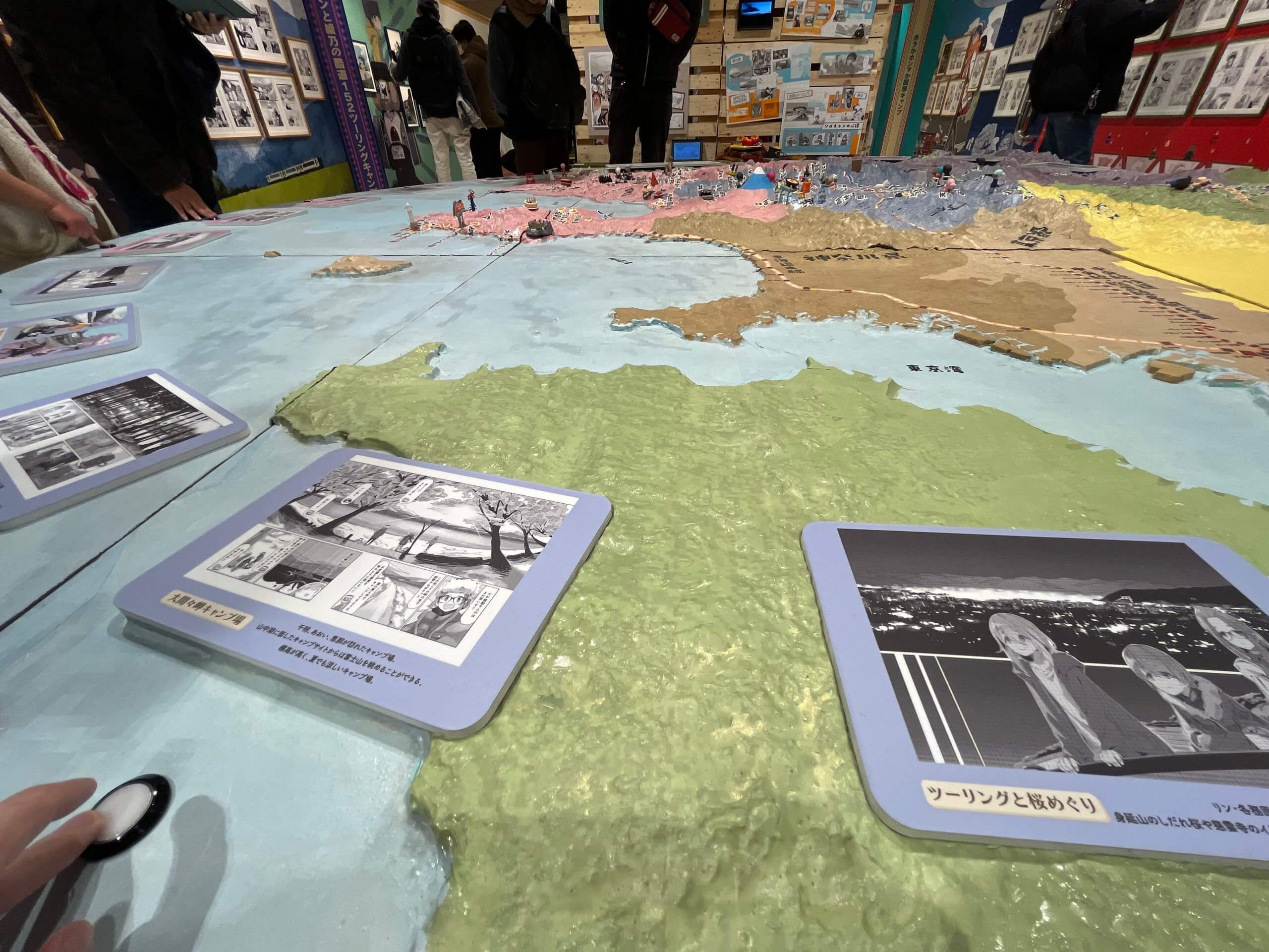 ボタンに対応した場所が光る